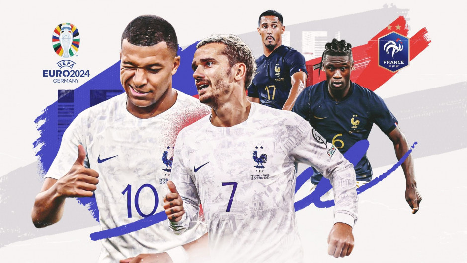 欧洲杯2024：姆巴佩领衔高卢雄鸡！2024欧洲杯法国赛程时间表详情一览(图1)